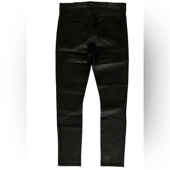 RtA Ryder Cropped Stretch Leather Slouchy Slim Pants - Picture 5 of 6